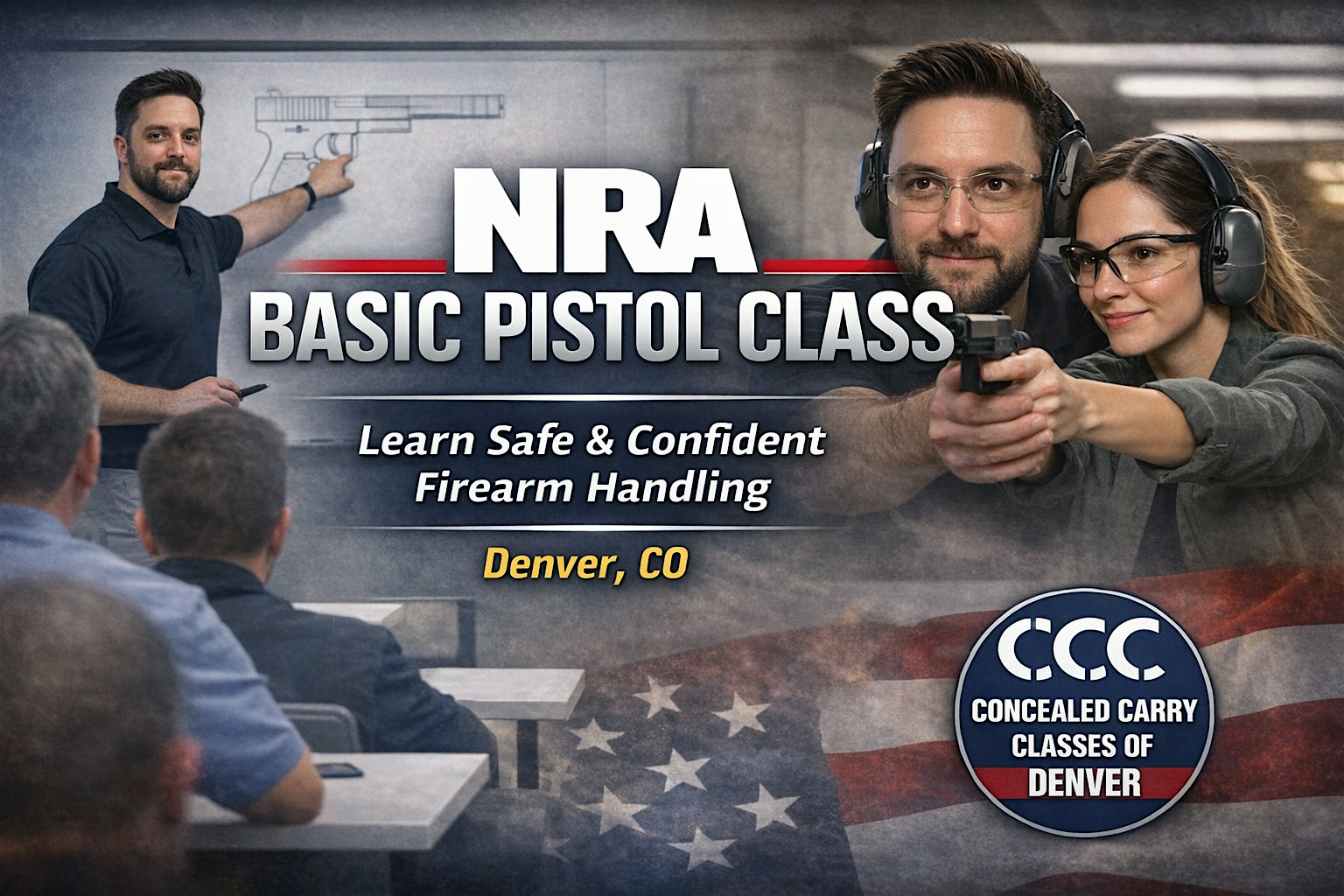 NRA Basic Pistol Class – Beginner Firearm Training in Denver