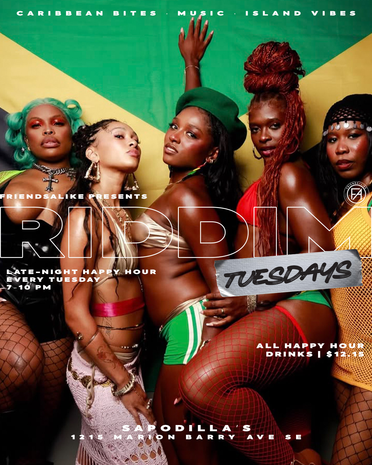 RIDDIM TUESDAYS 🇯🇲 | Caribbean Happy Hour • 7PM–CLOSE