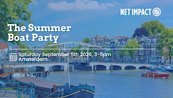 The Net Impact Amsterdam Summer Boat Party
