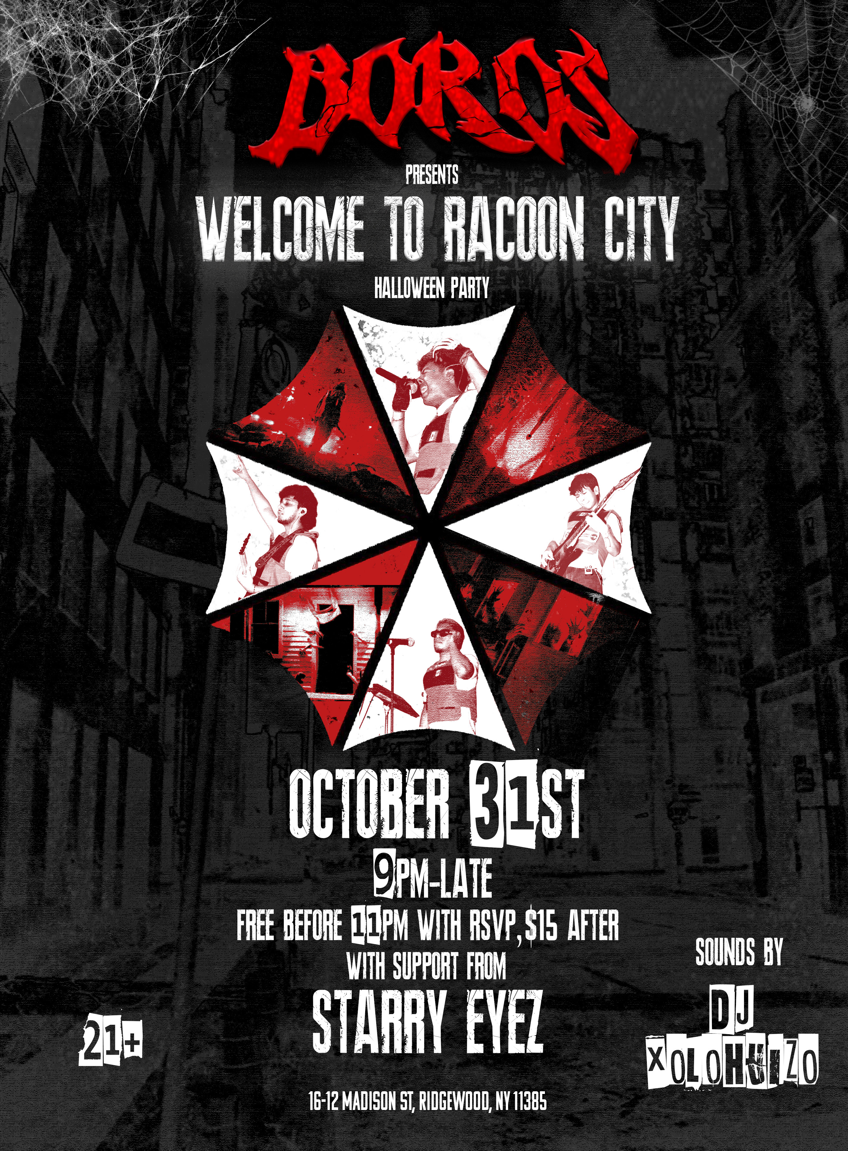 WELCOME TO RACCOON CITY: halloween party