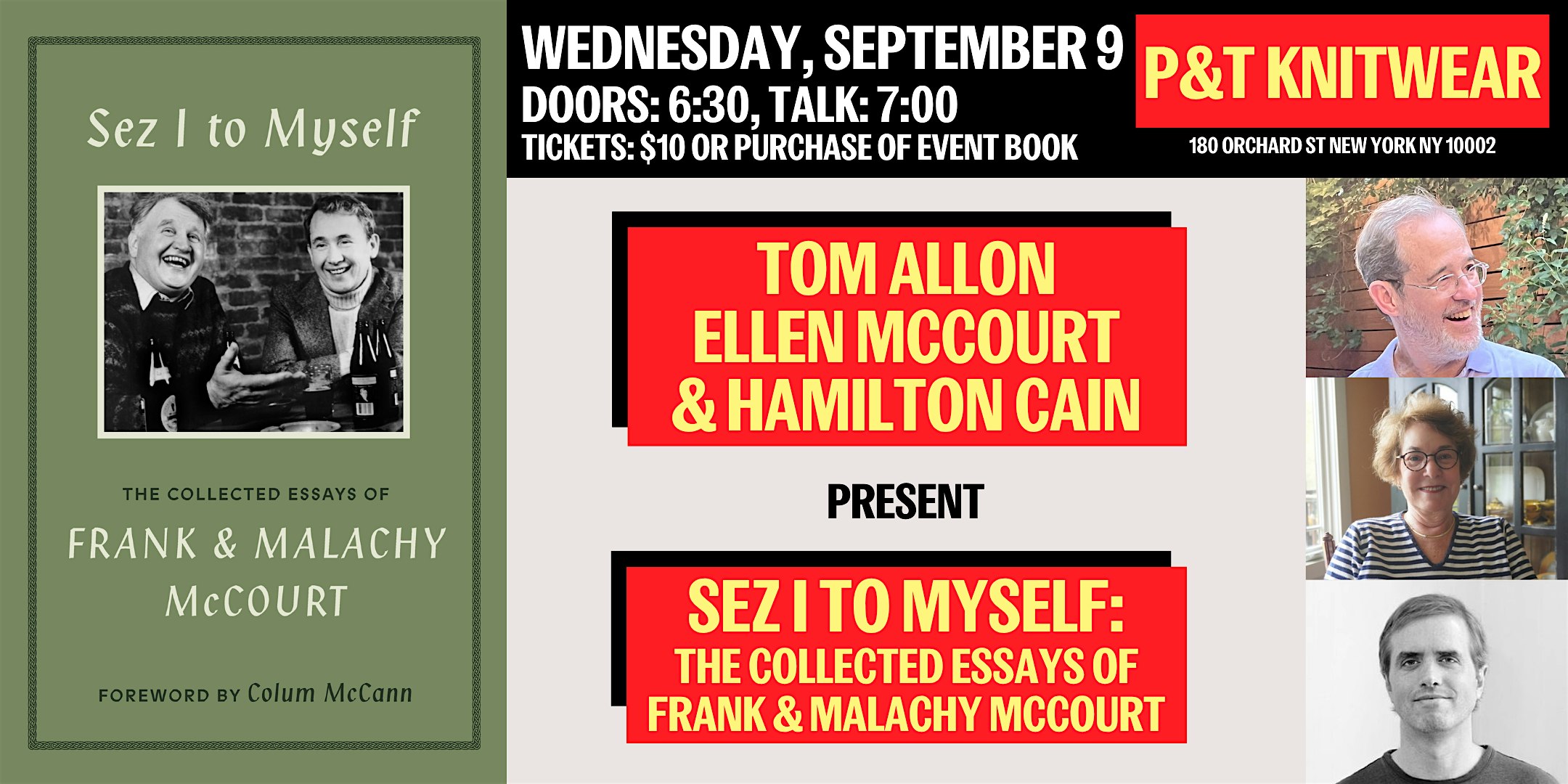 Sez I to Myself: The Collected Essays of Frank & Malachy McCourt