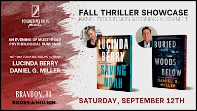Poisoned Pen Presents: Fall Thriller Showcase at BAM! Brandon, FL