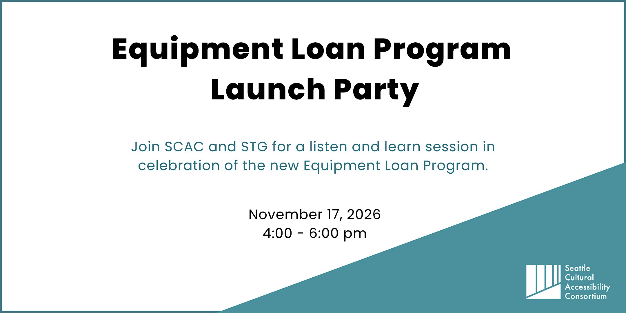 Equipment Loan Program Launch Party