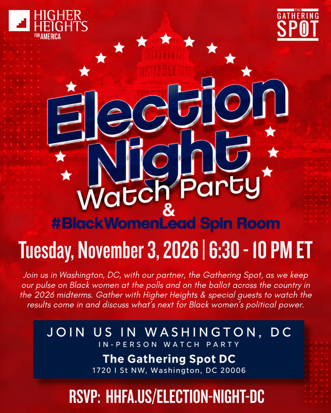 Election Night Watch Party & BlackWomenLead Spin Room