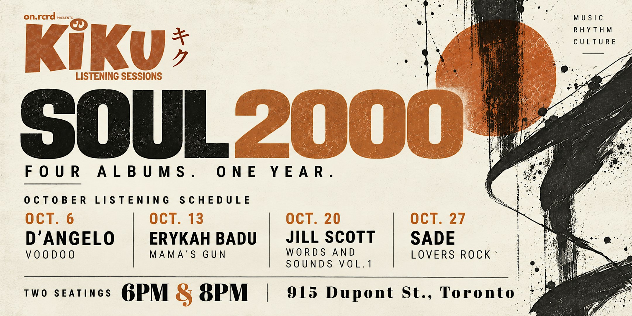Kiku Listening Sessions: SOUL 2000