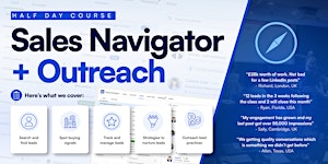 Sales Navigator & Outreach (Half Day Course) - Manchester