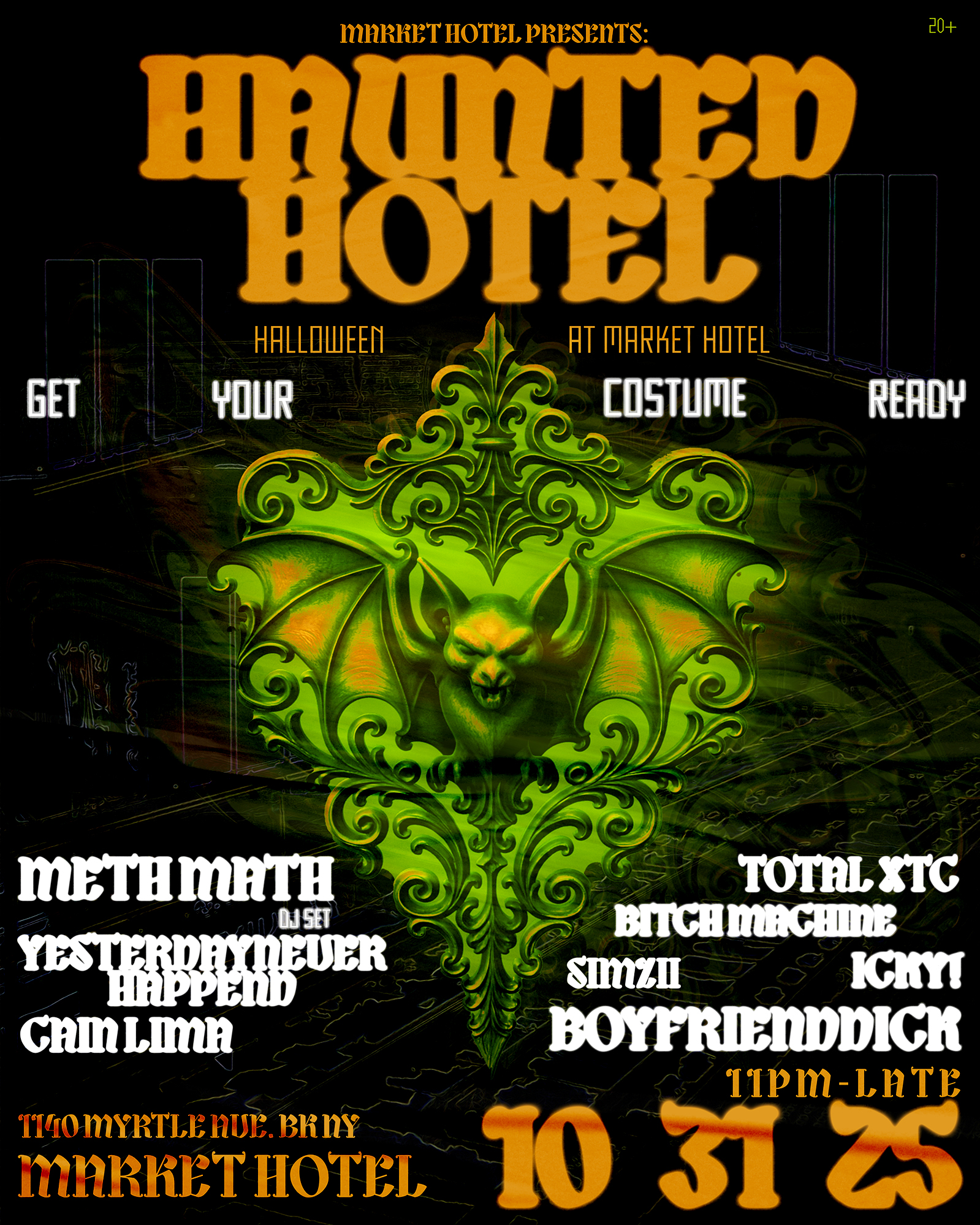 HAUNTED HOTEL: Market Hotel HALLOWEEN PARTY