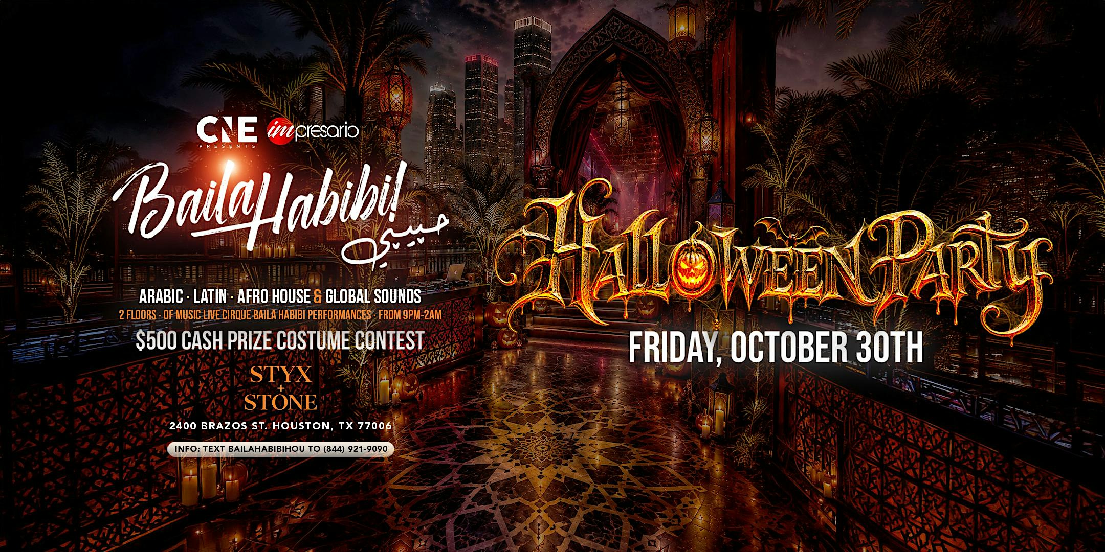 Baila Habibi حبيبي Halloween Party HOUSTON TX