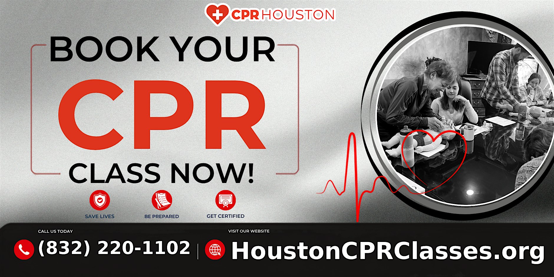 Infant Red Cross BLS CPR and AED Class in Houston