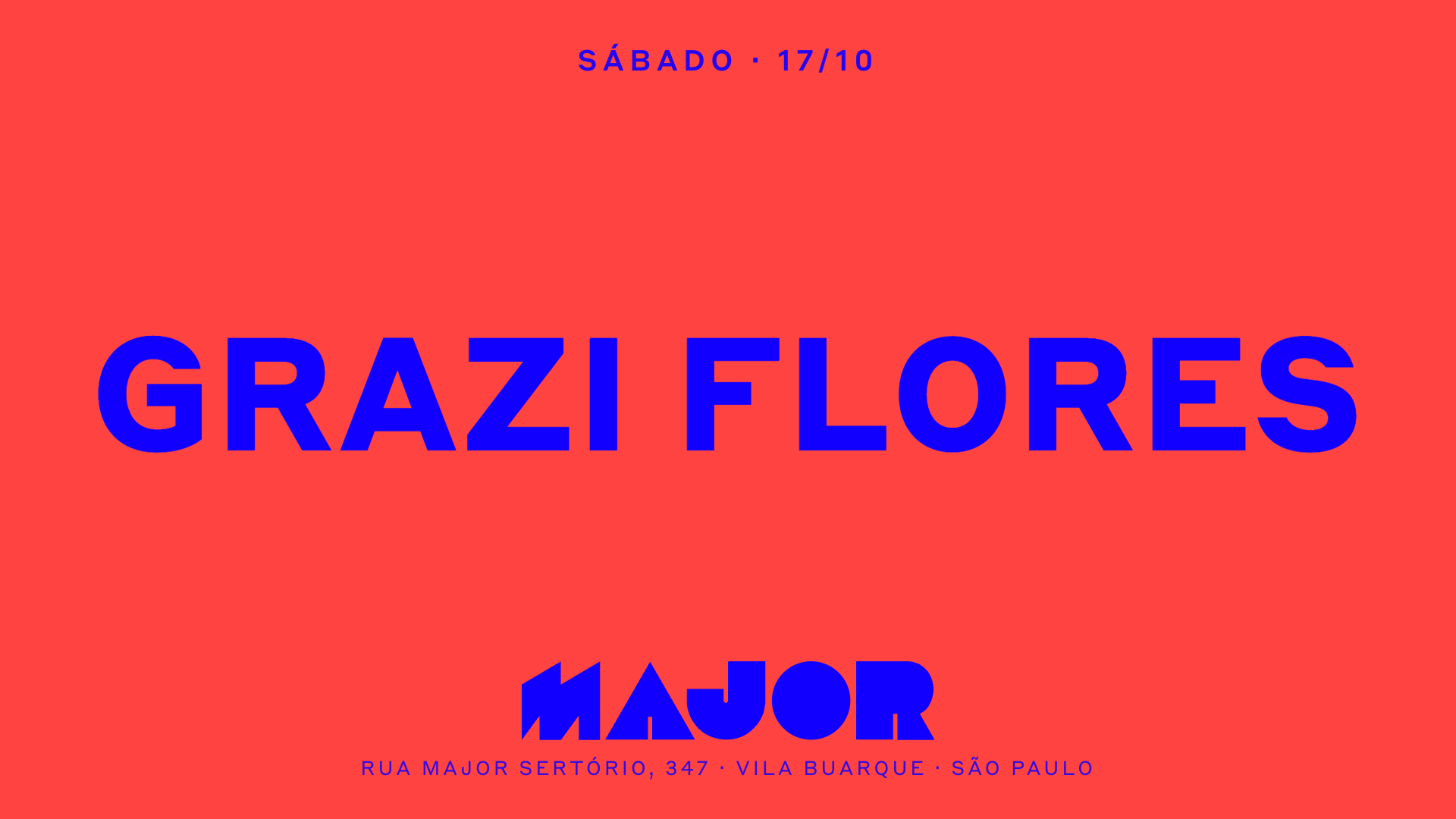 Major recebe Grazi Flores
