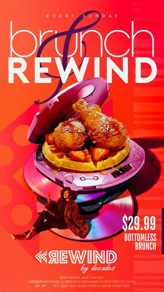 Brunch & Rewind | BOTTOMLESS $29.99 [EVERY SUNDAY]
On Sale