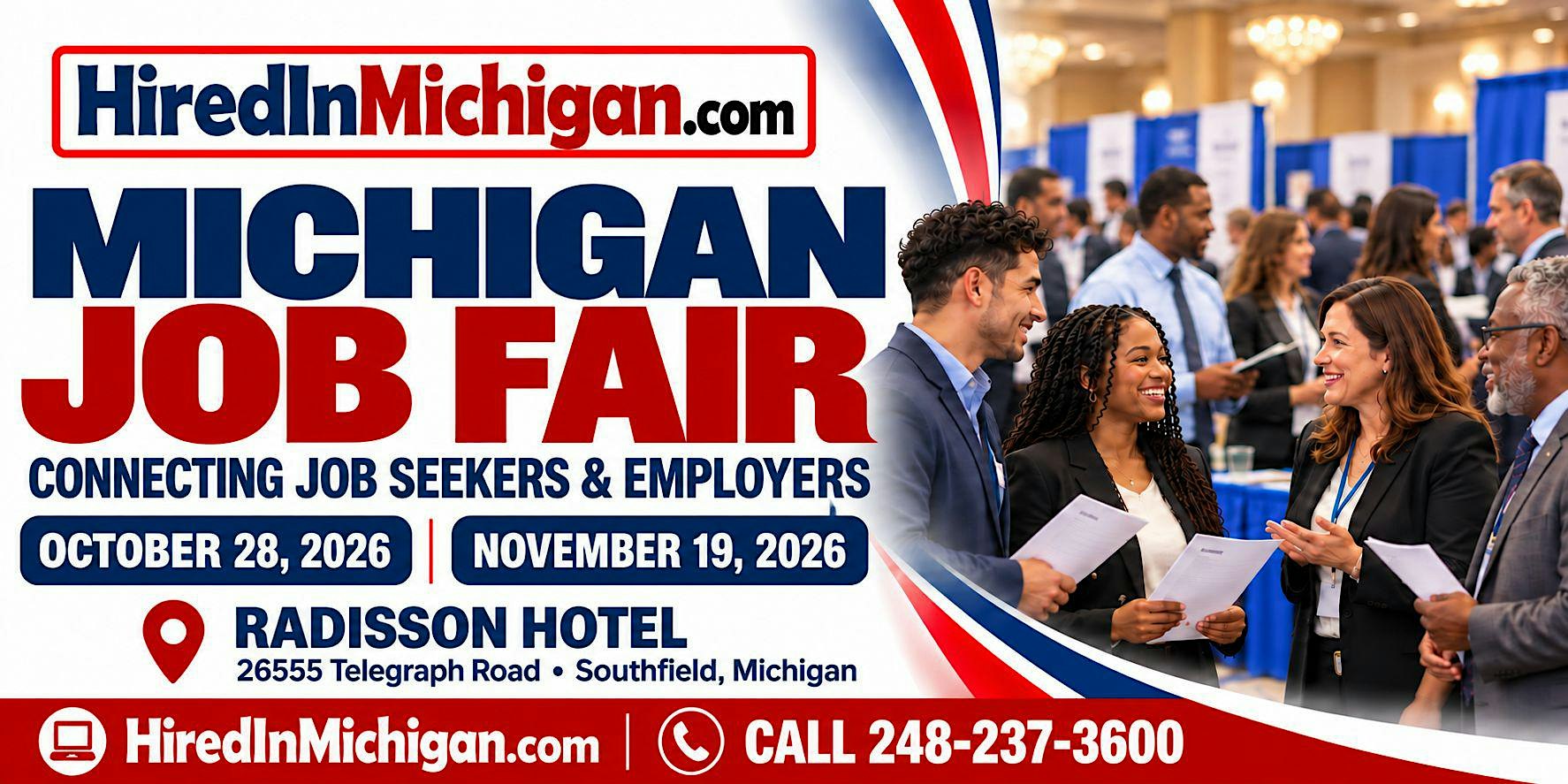 Michigan Job Fair October 28, 2026 - DETROIT AREA
