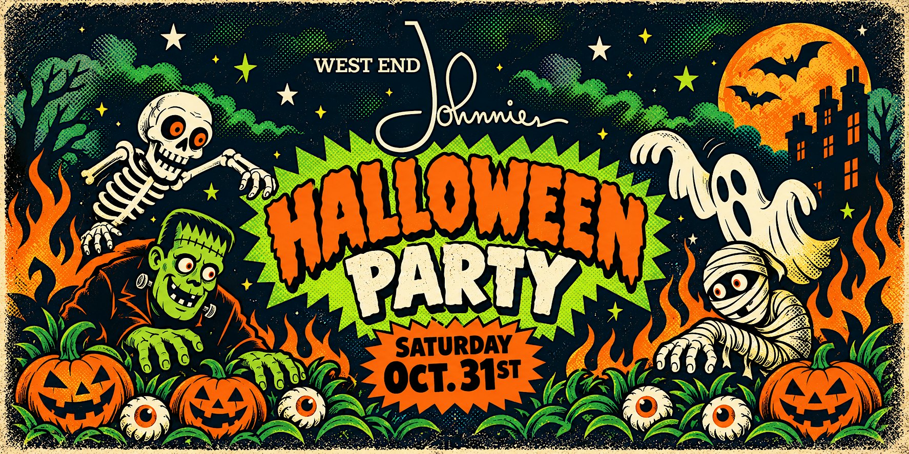 HALLOWEEN PARTY at West End Johnnie's - COSTUME CRAWL CHECK IN