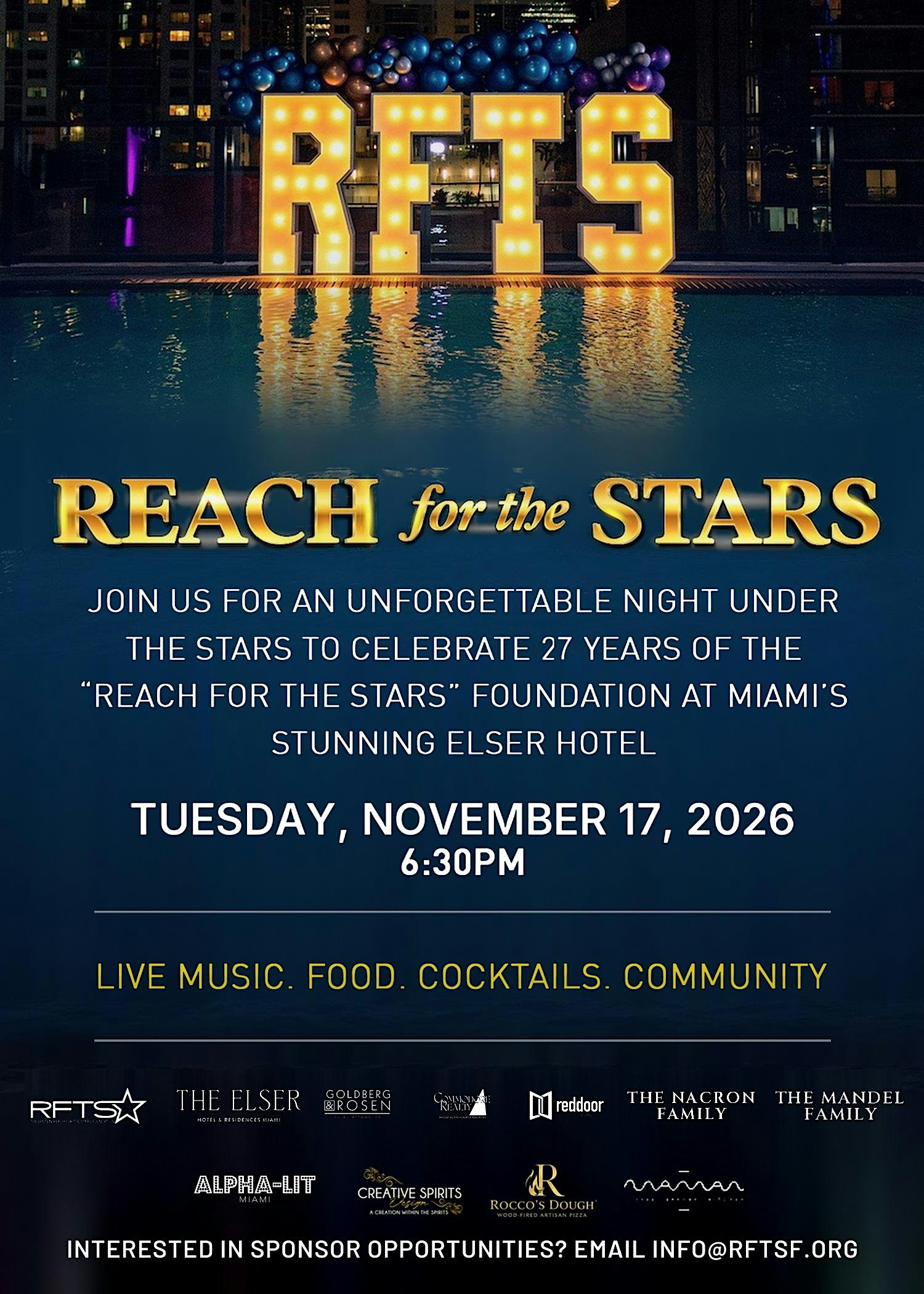 The 27th Annual Epstein "Reach for the Stars" Event