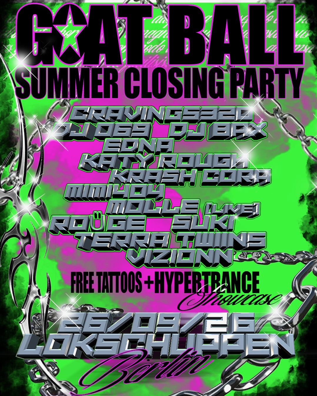 GOAT BALL SUMMER CLOSING 