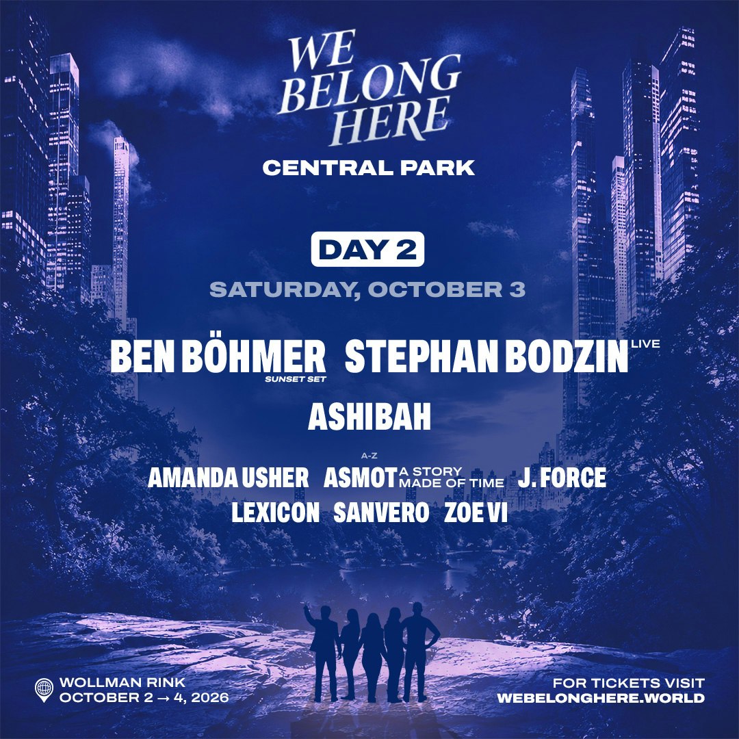 Ben Böhmer, Stephan Bodzin (Live) - We Belong Here: Central Park 2026 10/3
