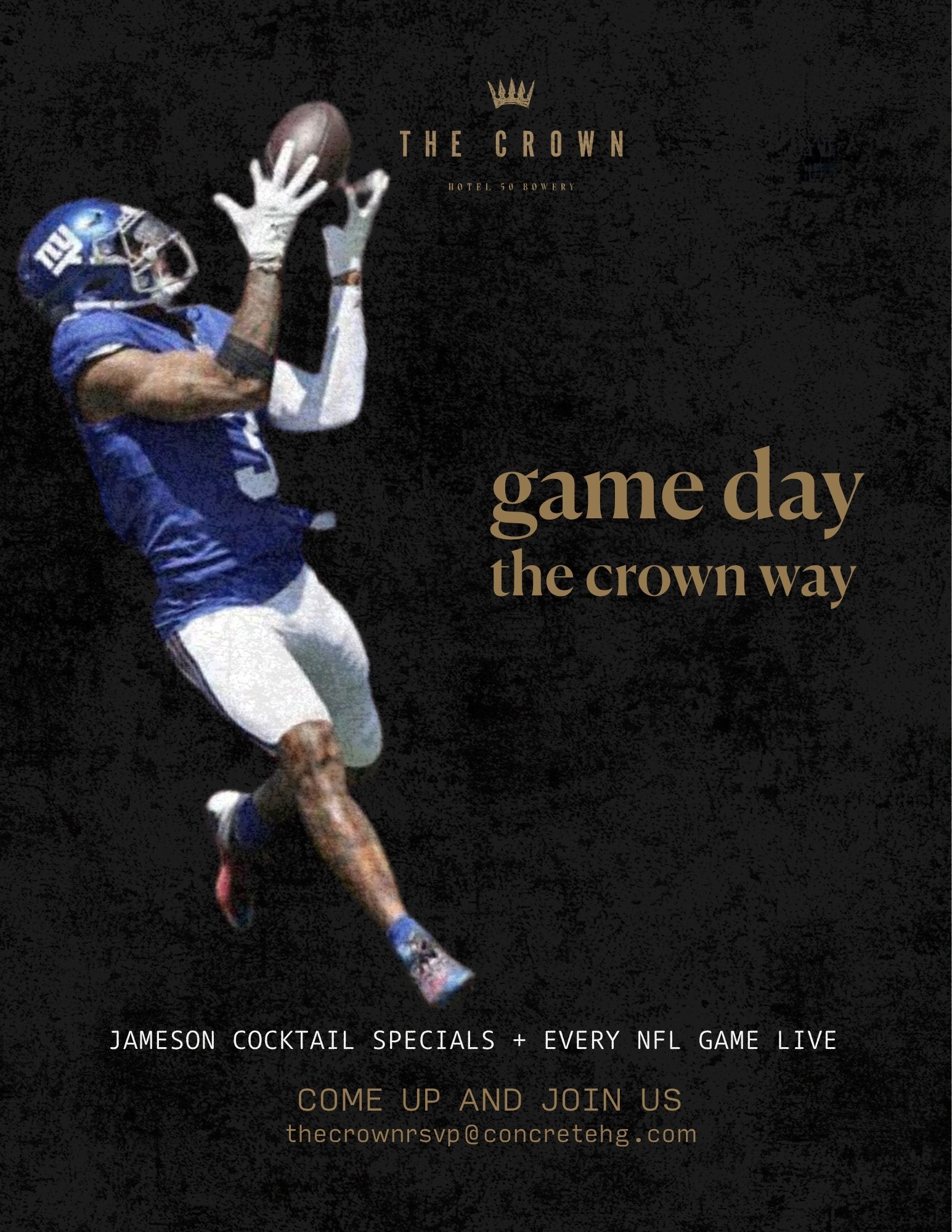 New York Giants Watch Parties at The Crown