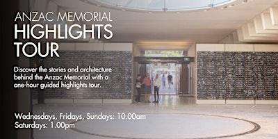 Anzac Memorial Highlights Tour