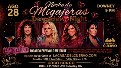 Despecho Night In Downey. Cosmopolitan Band En Vivo Diferentes Mujer Voces