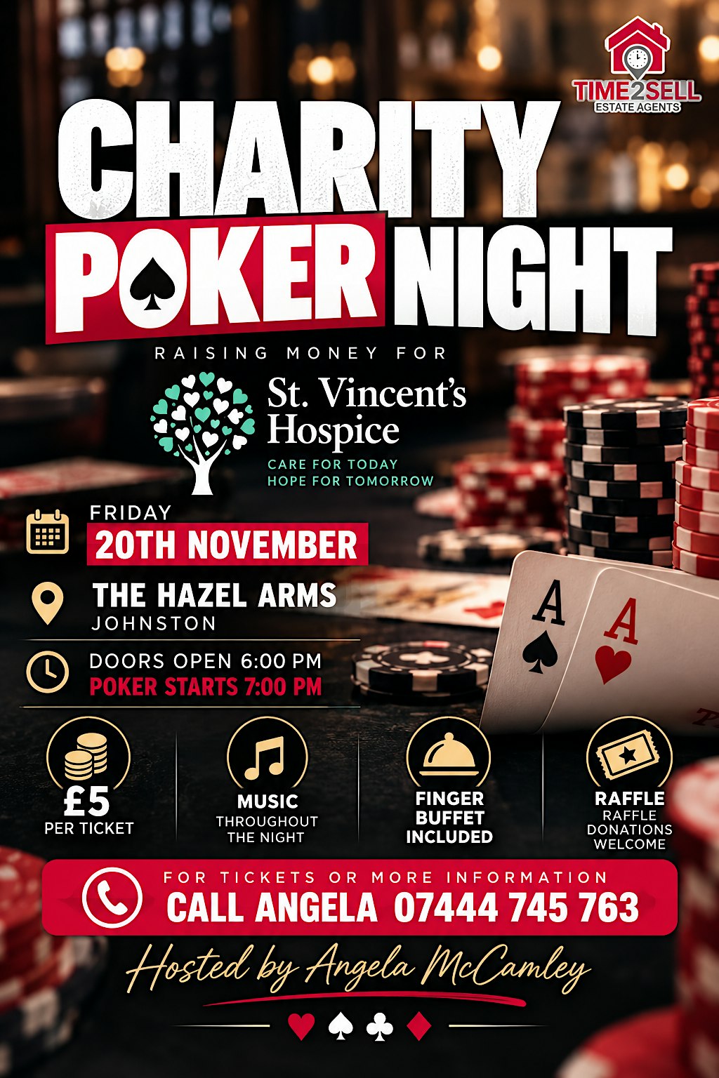 Charity Poker Night for St Vincent's Hospice