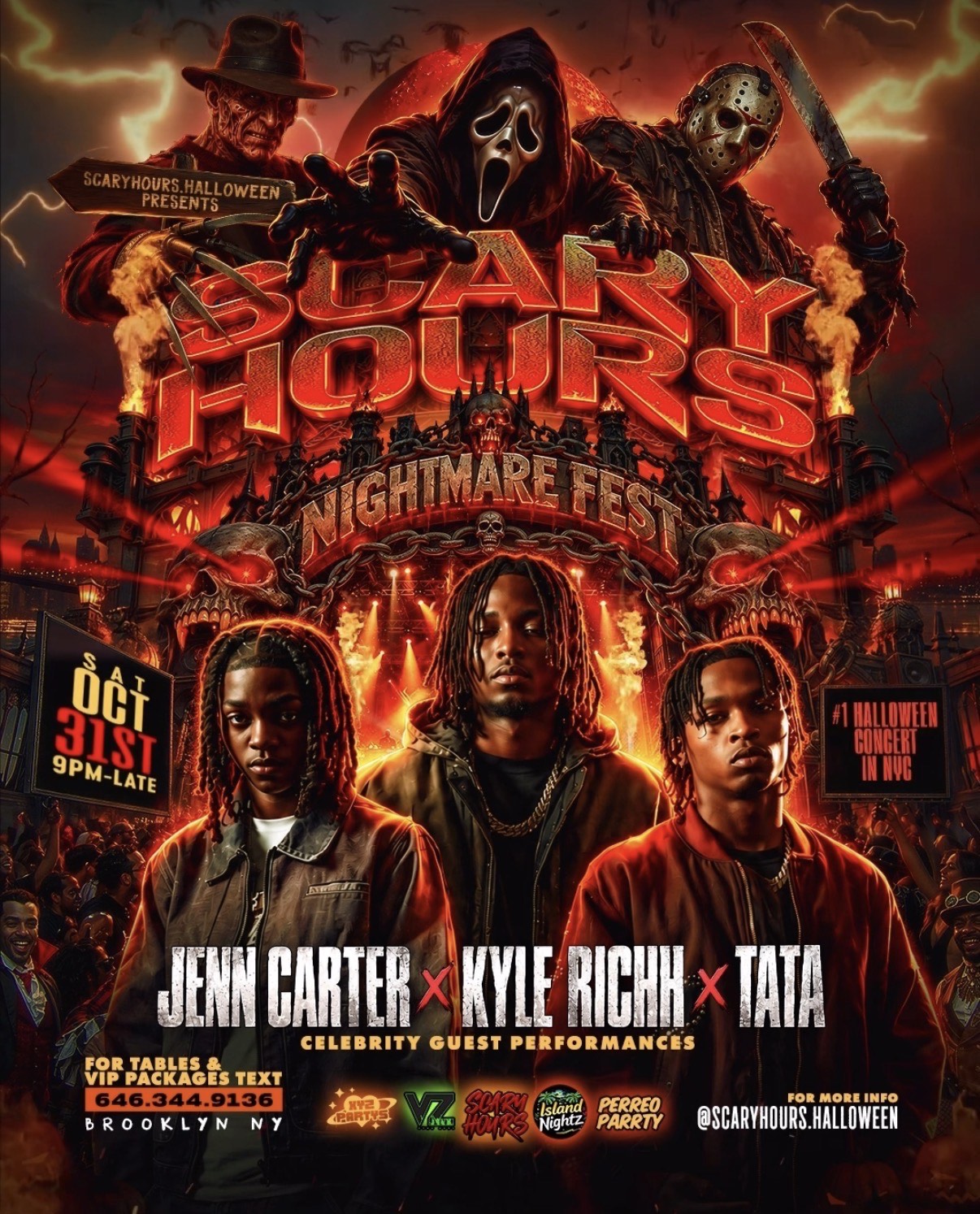 🎃SCARY HOURS 😈👻BIGGEST HALLOWEEN CONCERT IN NYC🔥