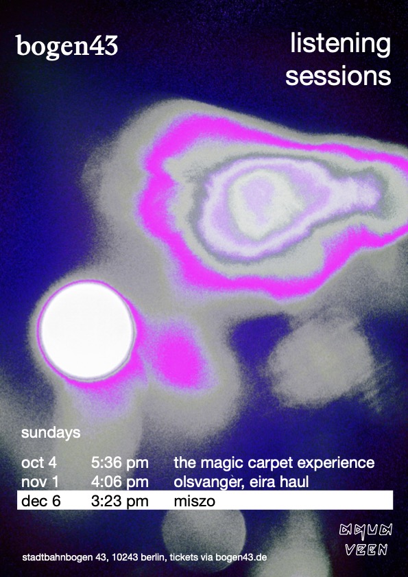 Bogen 43 listening sessions