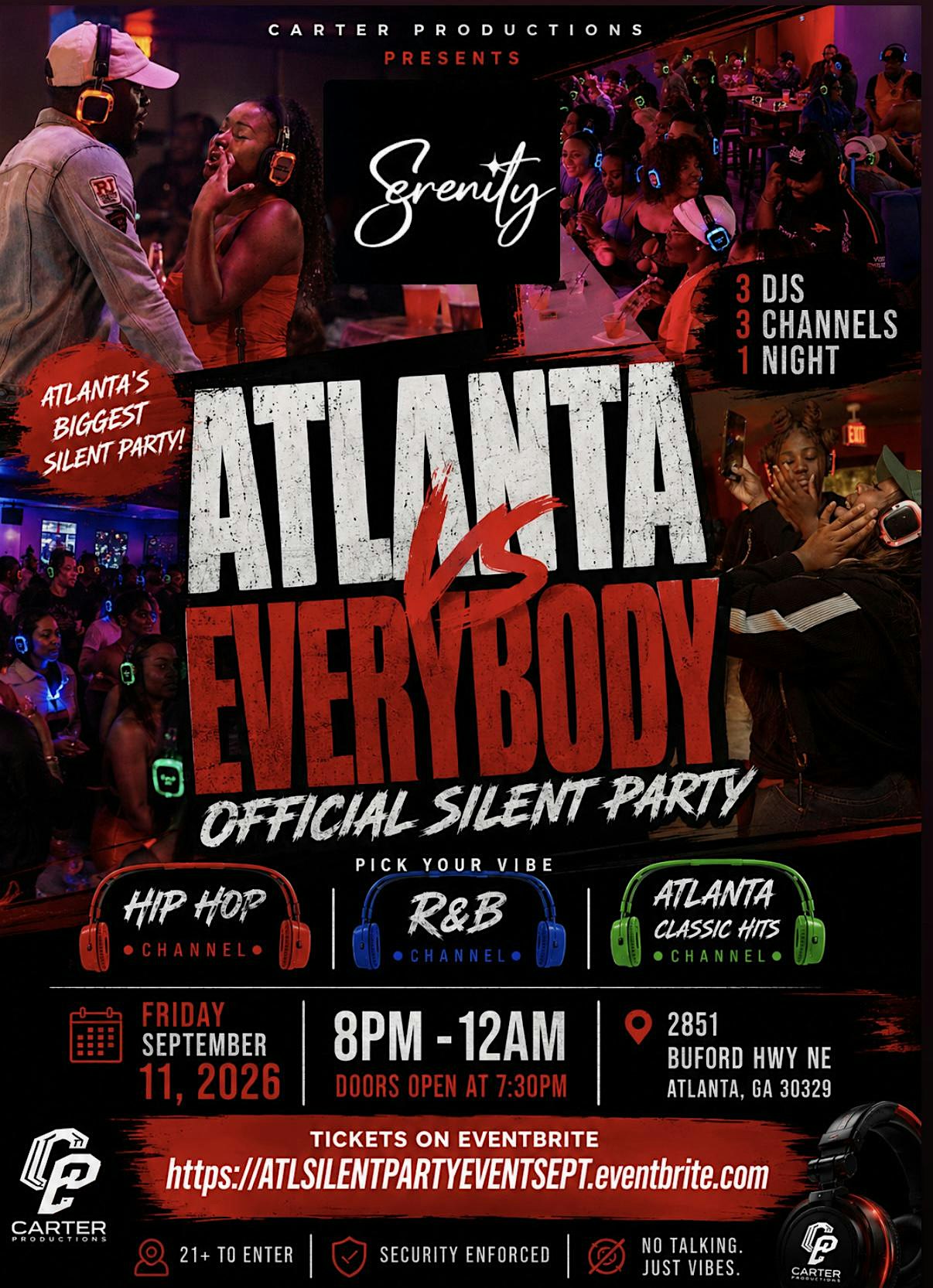 ATLANTA VS EVERYBODY OFFICIAL SILENT PARTY