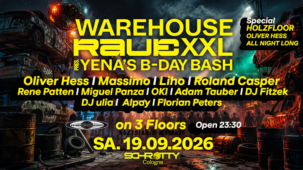 Warehouse XXL Rave Köln