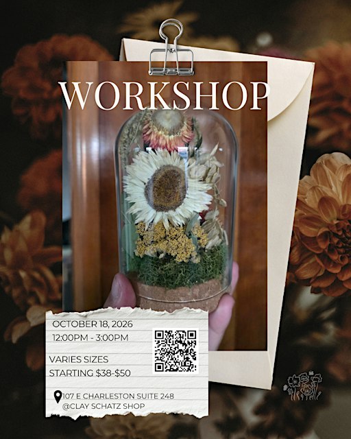 Dried flower dome workshop