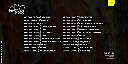 AMW ADE 24/5 DJ Marathon 2026 (DAY 4)