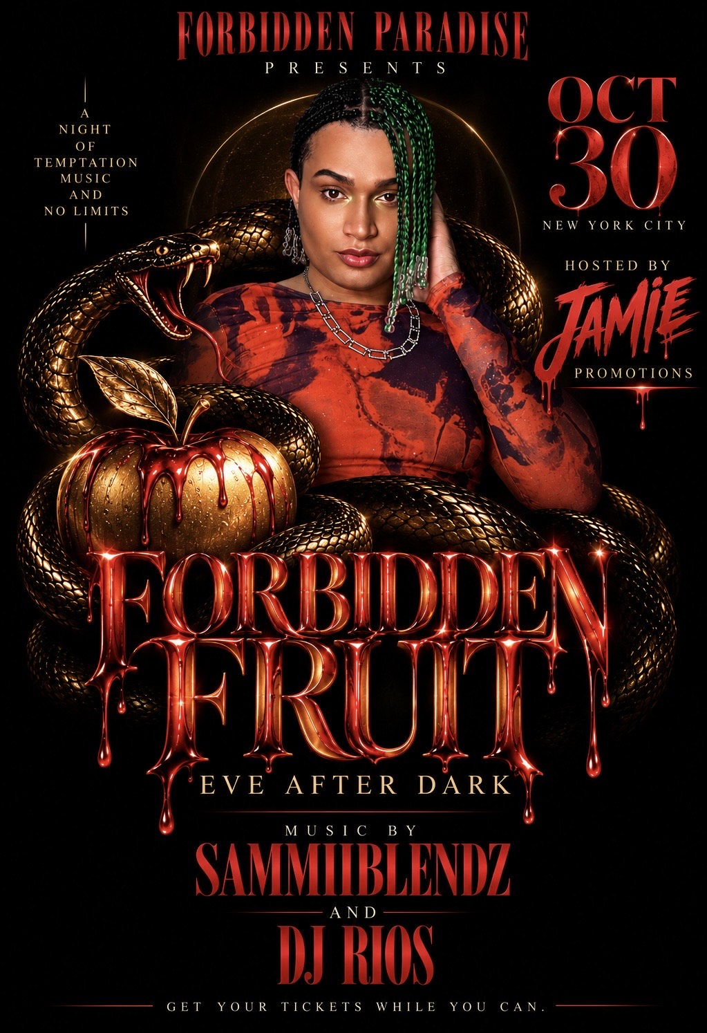 FORBIDDEN FRUIT : EVE AFTET DARK Hosted By Jamie Promotions