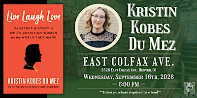 Kristin Kobes  Du Mez Live at Tattered Cover Colfax
