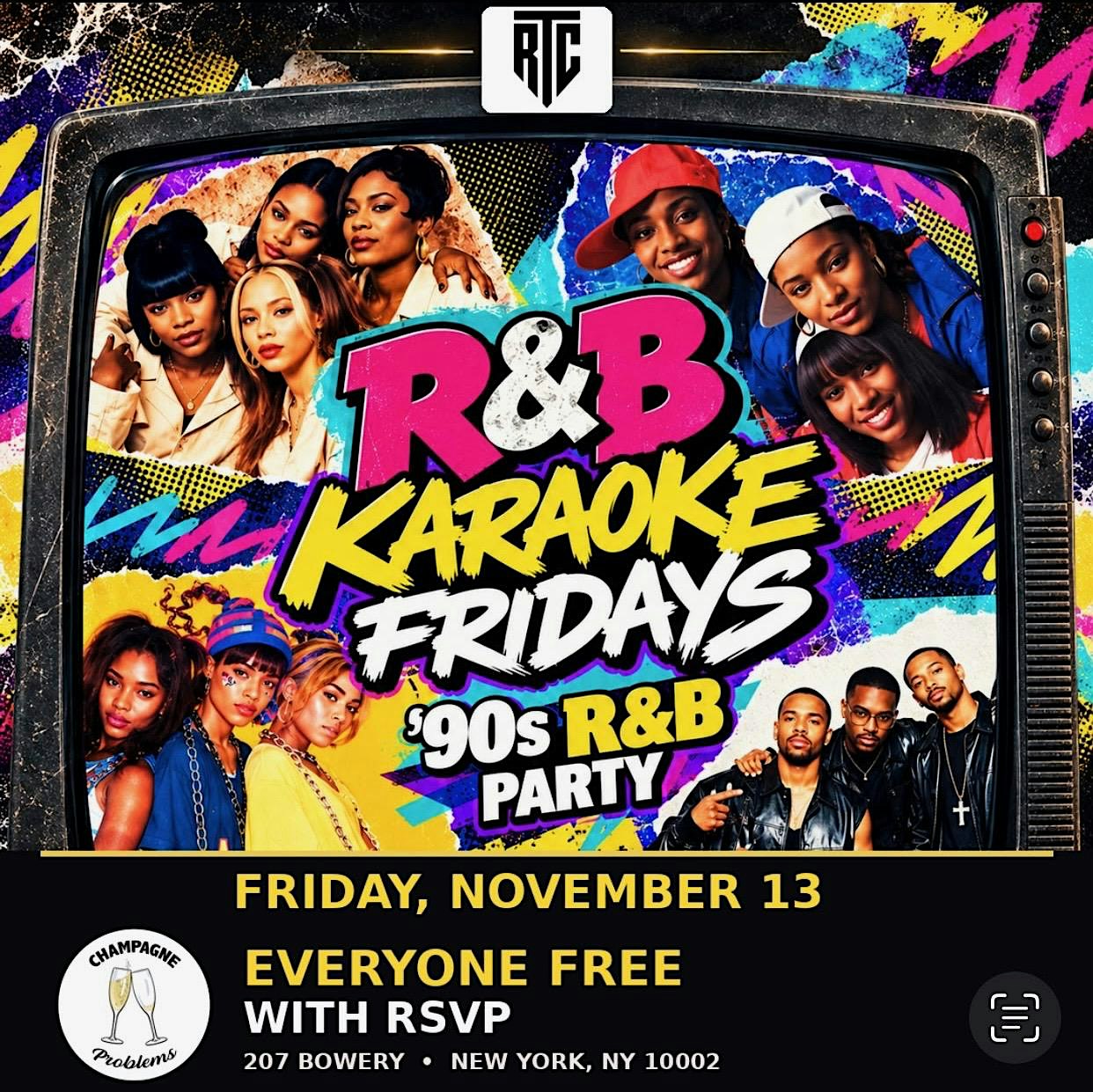 R&B Karaoke Fridays at Champagne Problems