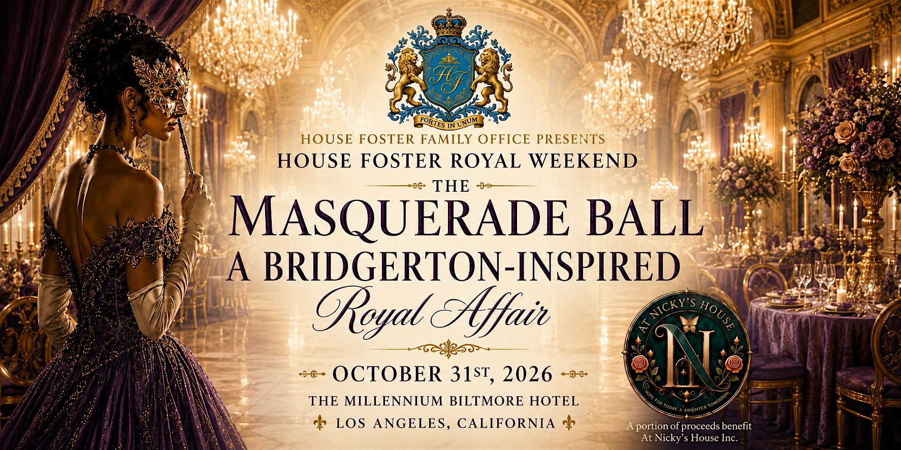 House Foster Masquerade Ball: A Bridgerton-Inspired Royal Affair
