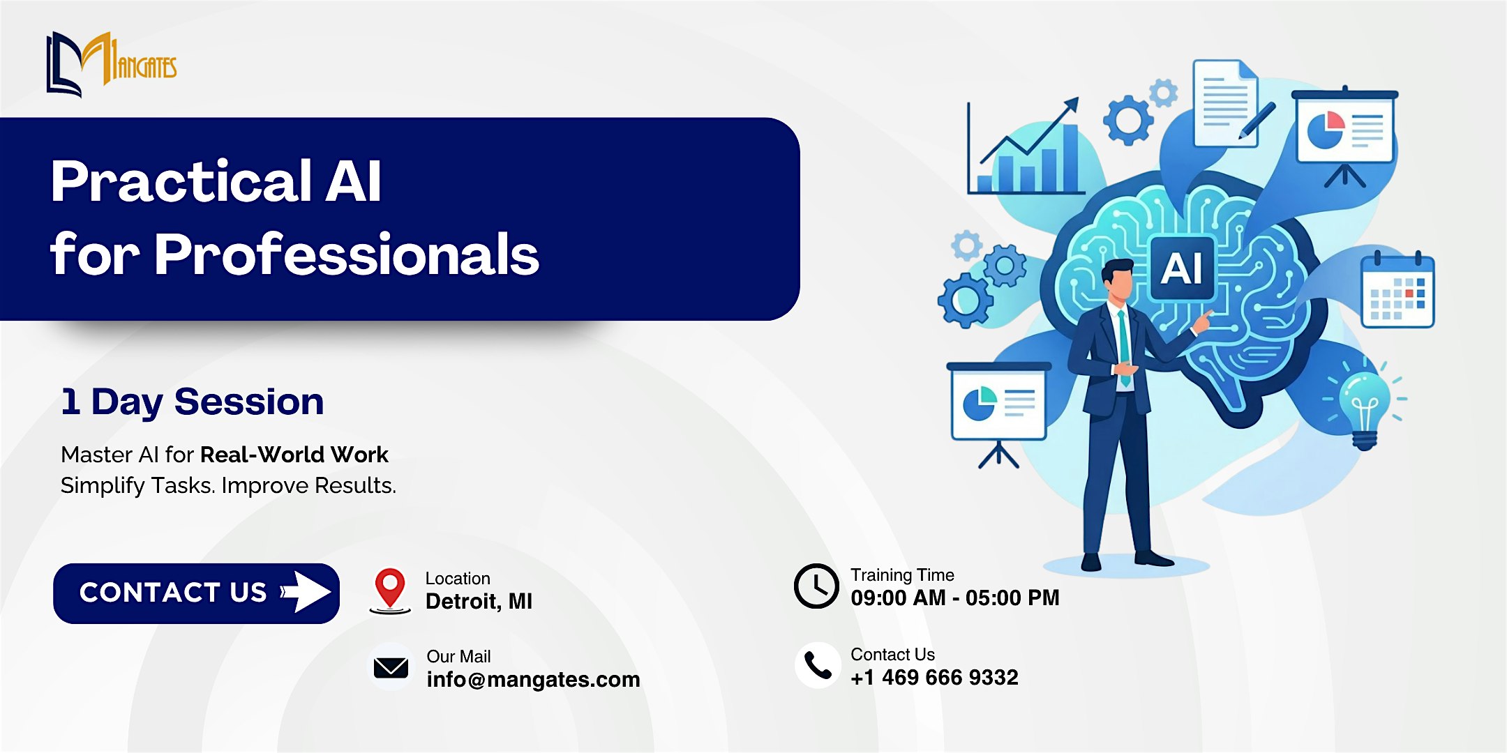 Practical AI for Professionals: 1 Day Session – Detroit, MI