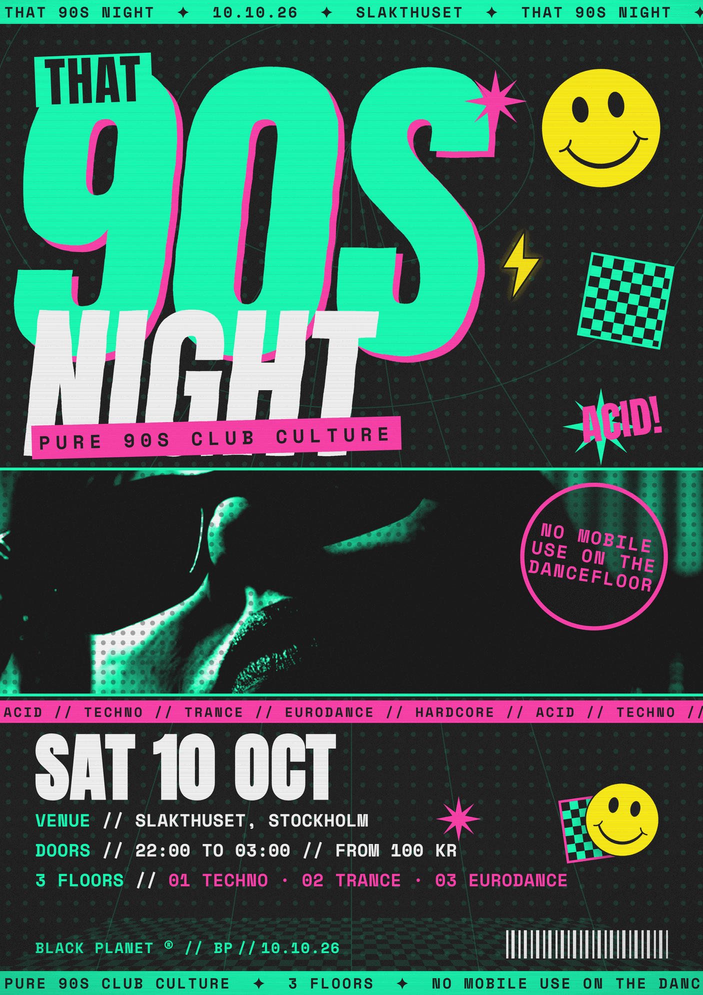 That 90s night - 90s techno, trance, eurodance in 3 floors