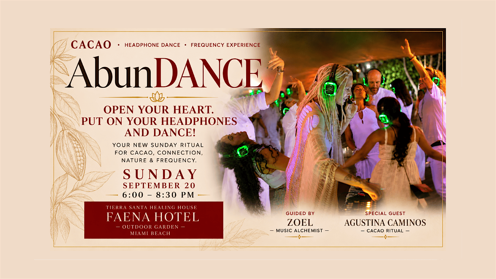 AbunDANCE Silent Disco Ecstatic Dance - Cacao & Frequency Experience