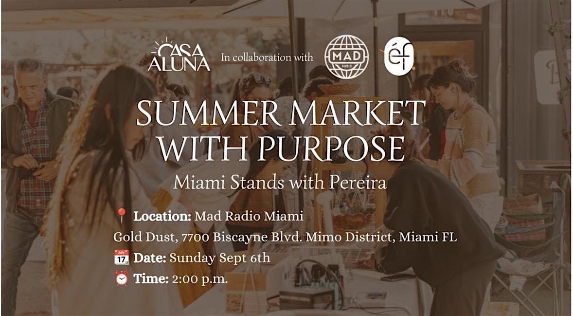 Summer Market With Purpose: Sponsors & Vendors