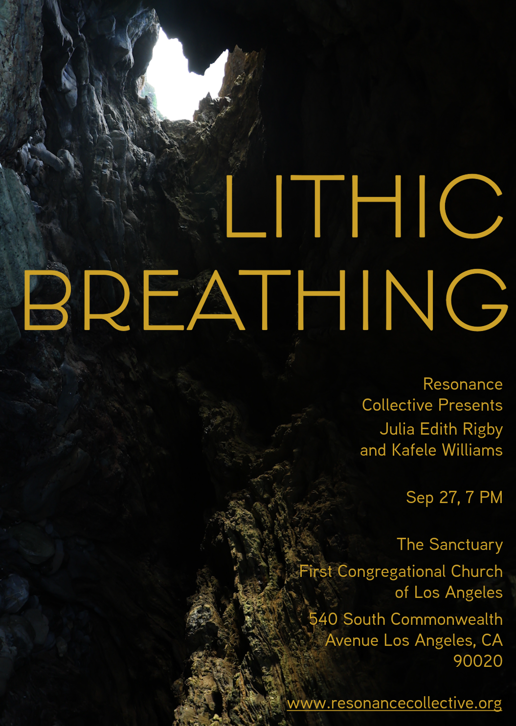 Resonance Collective presents Julia Edith Rigby and Kafele Williams