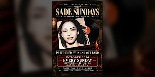 Sade Sundays: Live Tribute by In and Out Band at Tipsy Trumpet