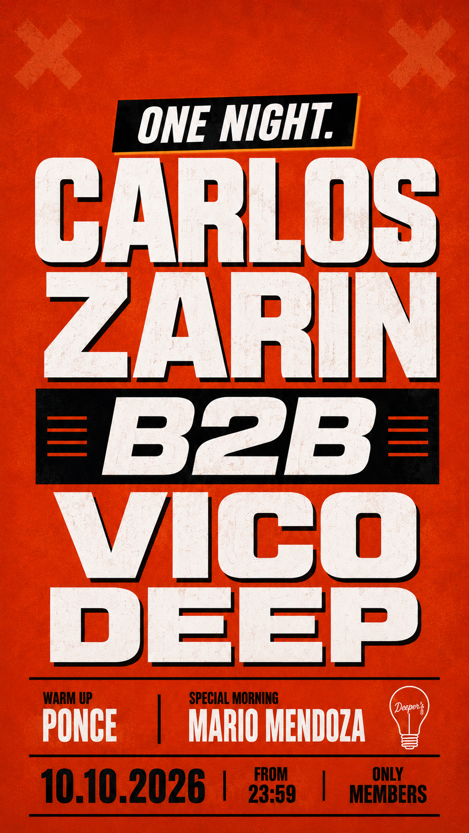 Deeper's Club at ONE NIGHT. BACK2BERJA IS BACK