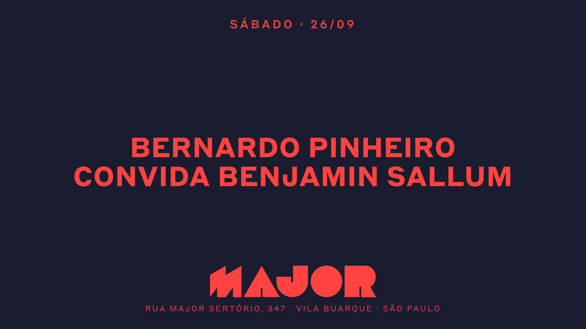Major recebe Bernardo Pinheiro convida Benjamin Sallum
