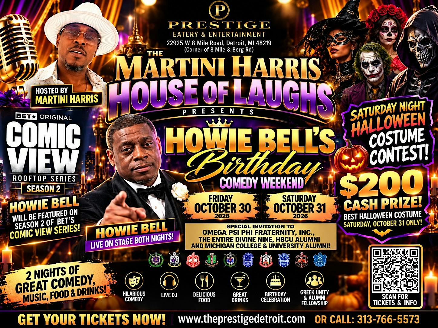 Martini Harris House of Laughs Comedy Performance Starring Howie Bell