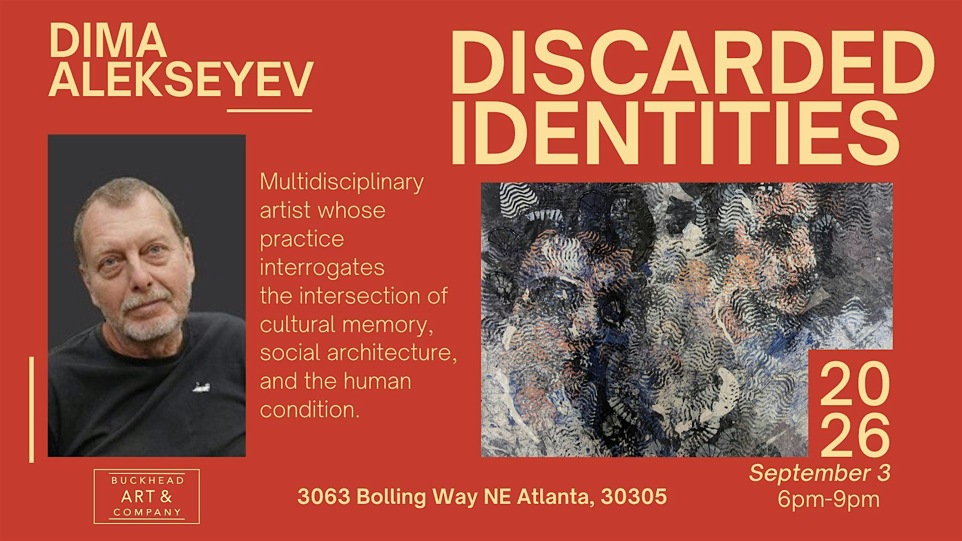 Dima Alekseyev Presents Discarded Identities Opening Exhibition