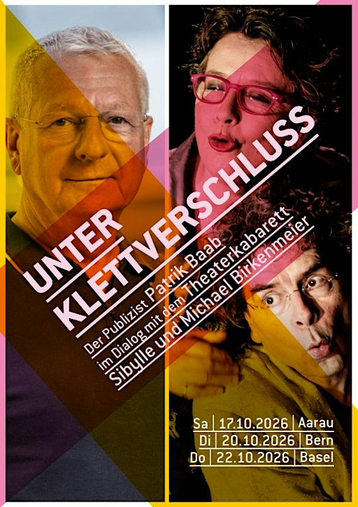 Publizist Patrik Baab im Dialog mit dem Theaterkabarett Birkenmeier Aarau