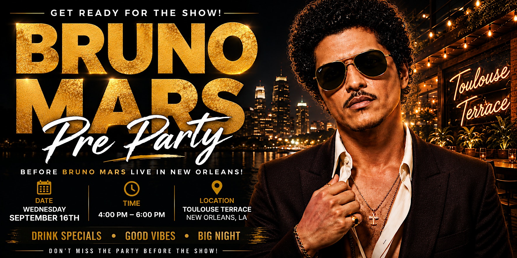 Bruno Mars Pre Party