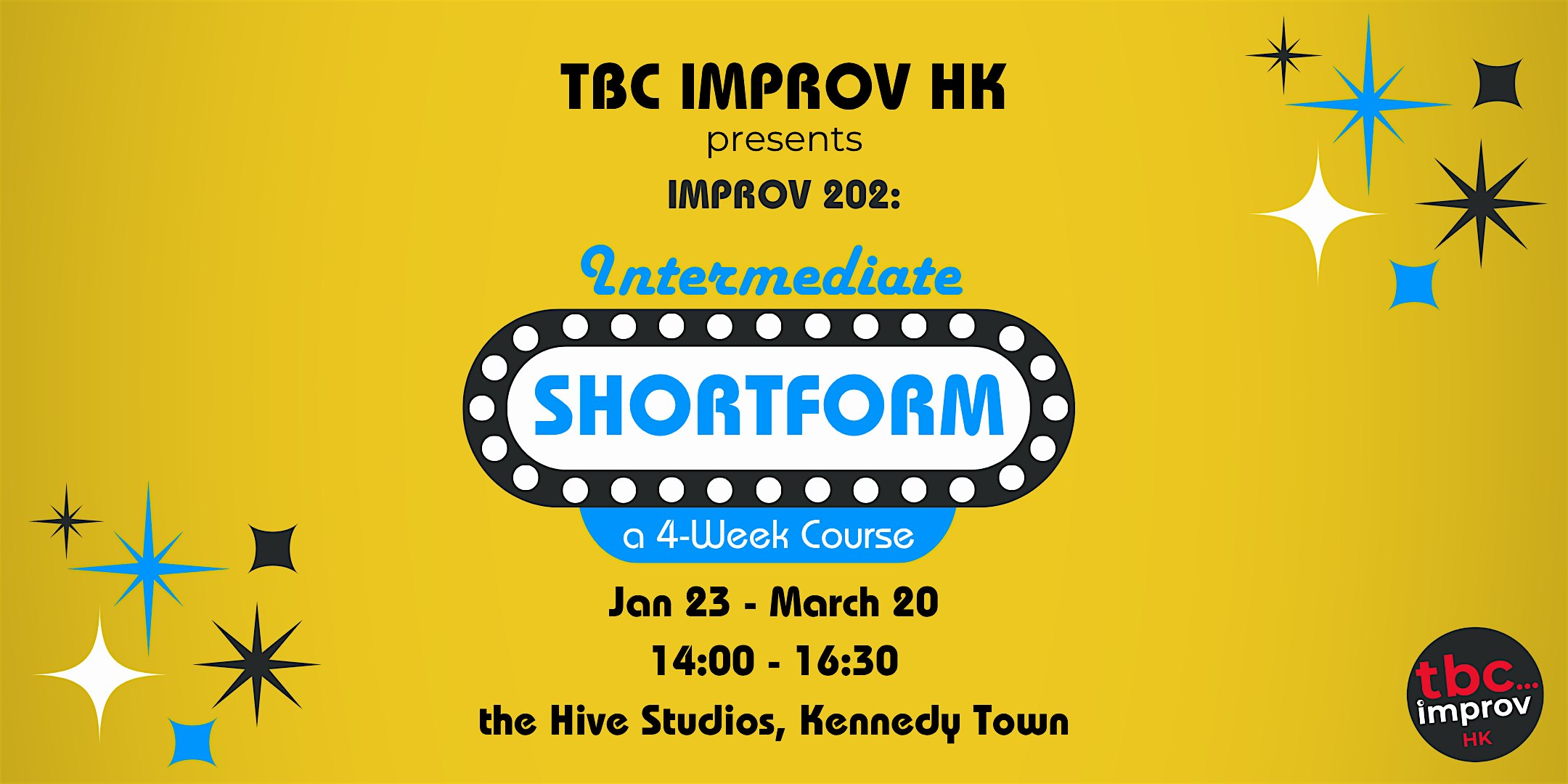 Intermediate Improv Course (202) w/ TBC Improv HK - Winter '27