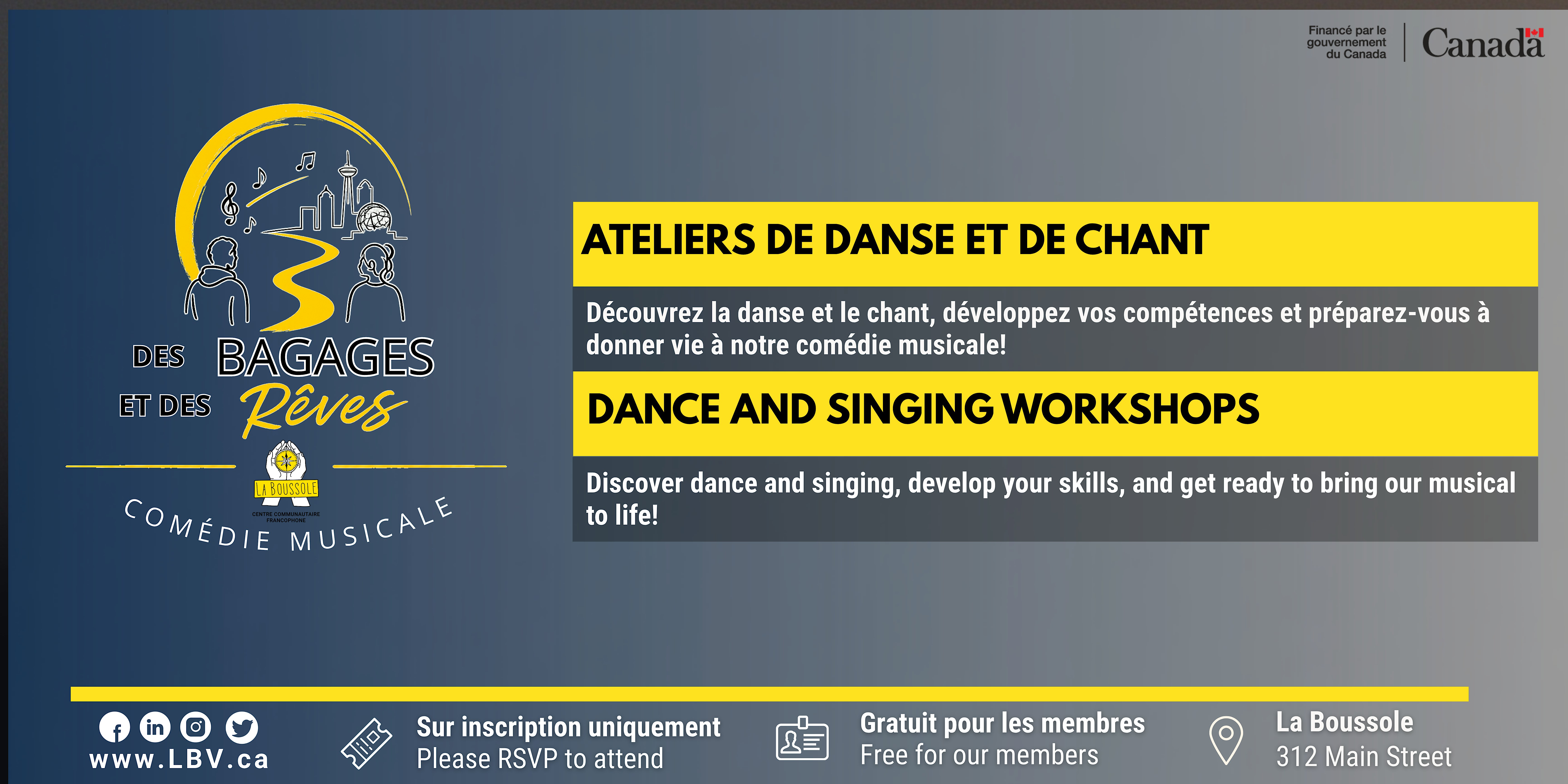 Ateliers de danse et de chant