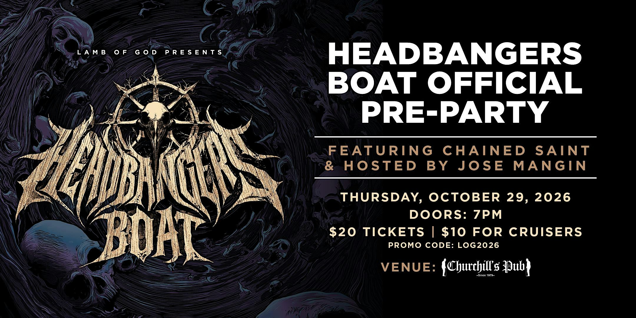Headbanger's Boat 2026 Official Cruise Pre-Party