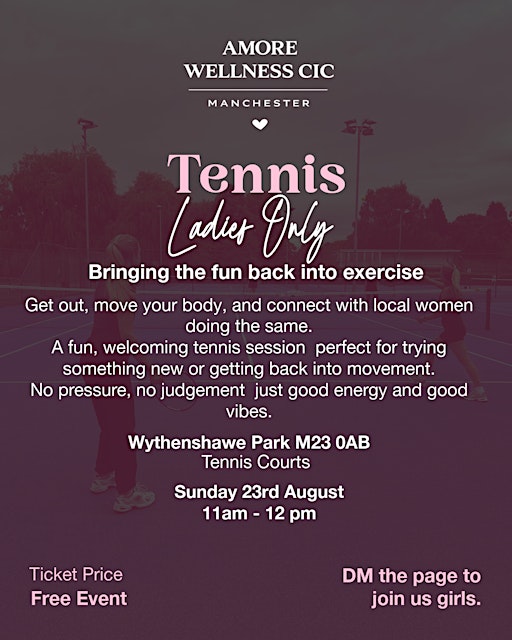Ladies only tennis event